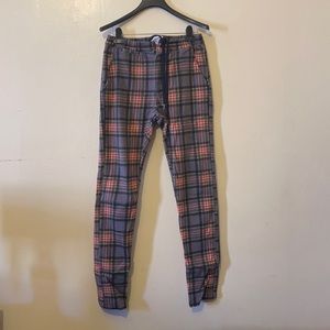 Multicolor Plaid Pants